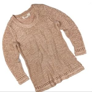 Soft Surroundings Peach Chunky Knit Tunic …